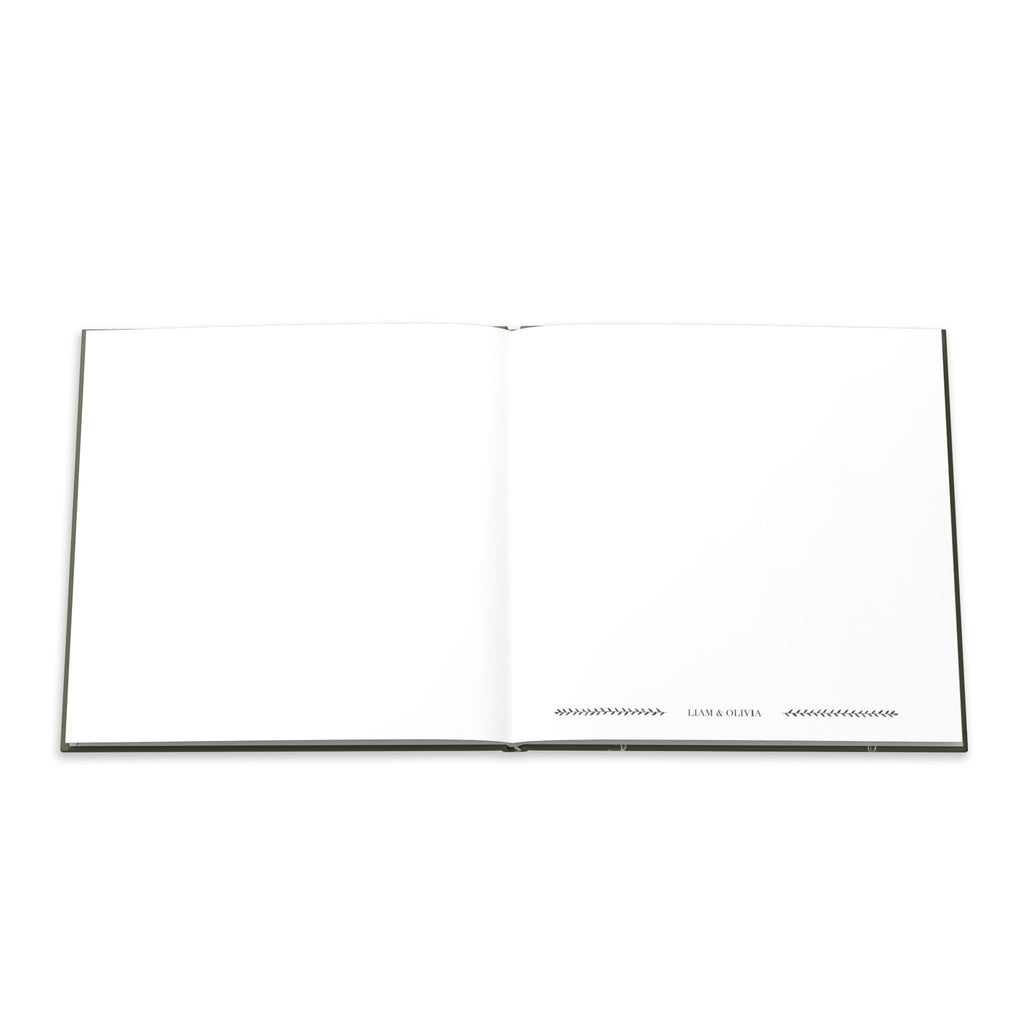 Green Minimalist Guest Book