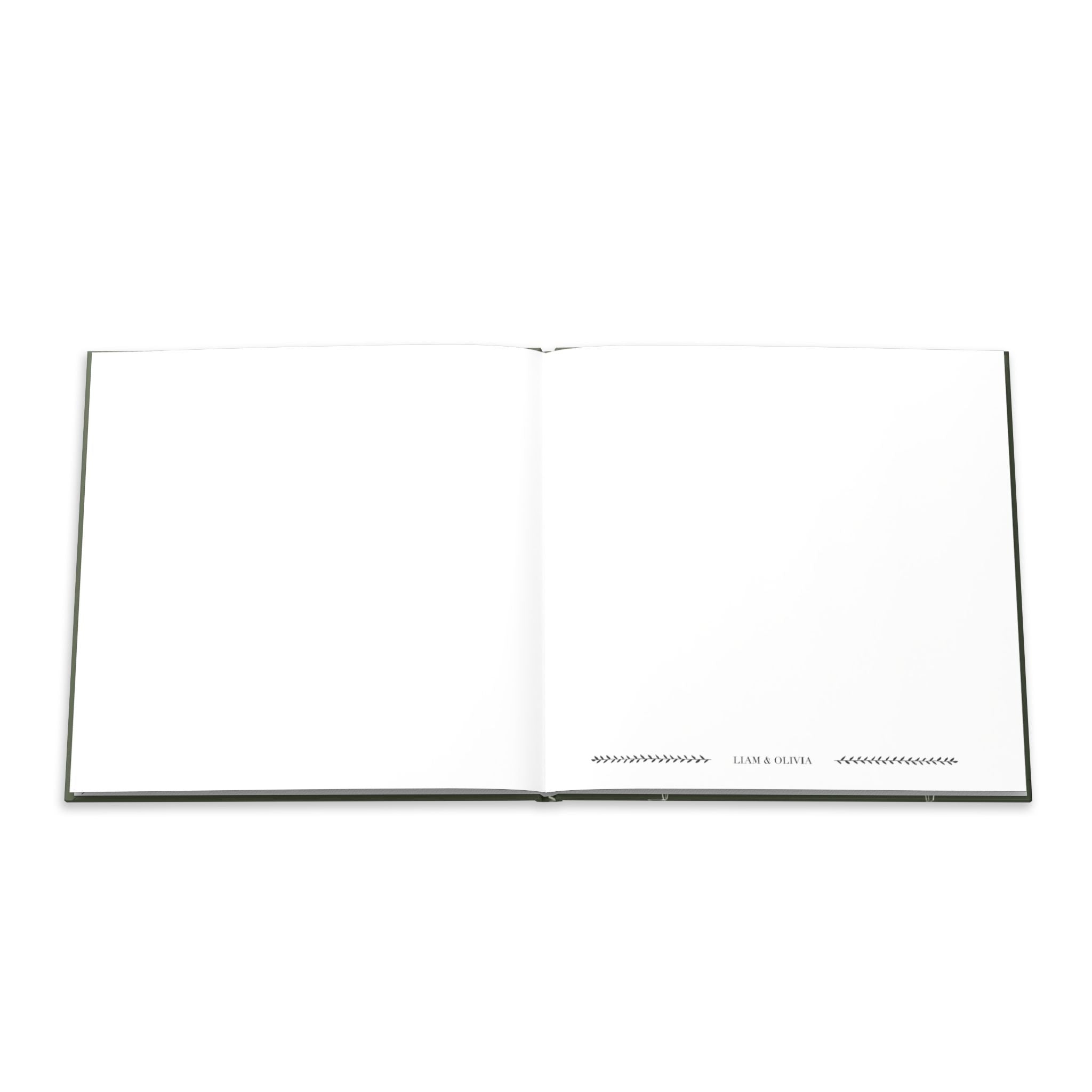 Green Minimalist Guest Book