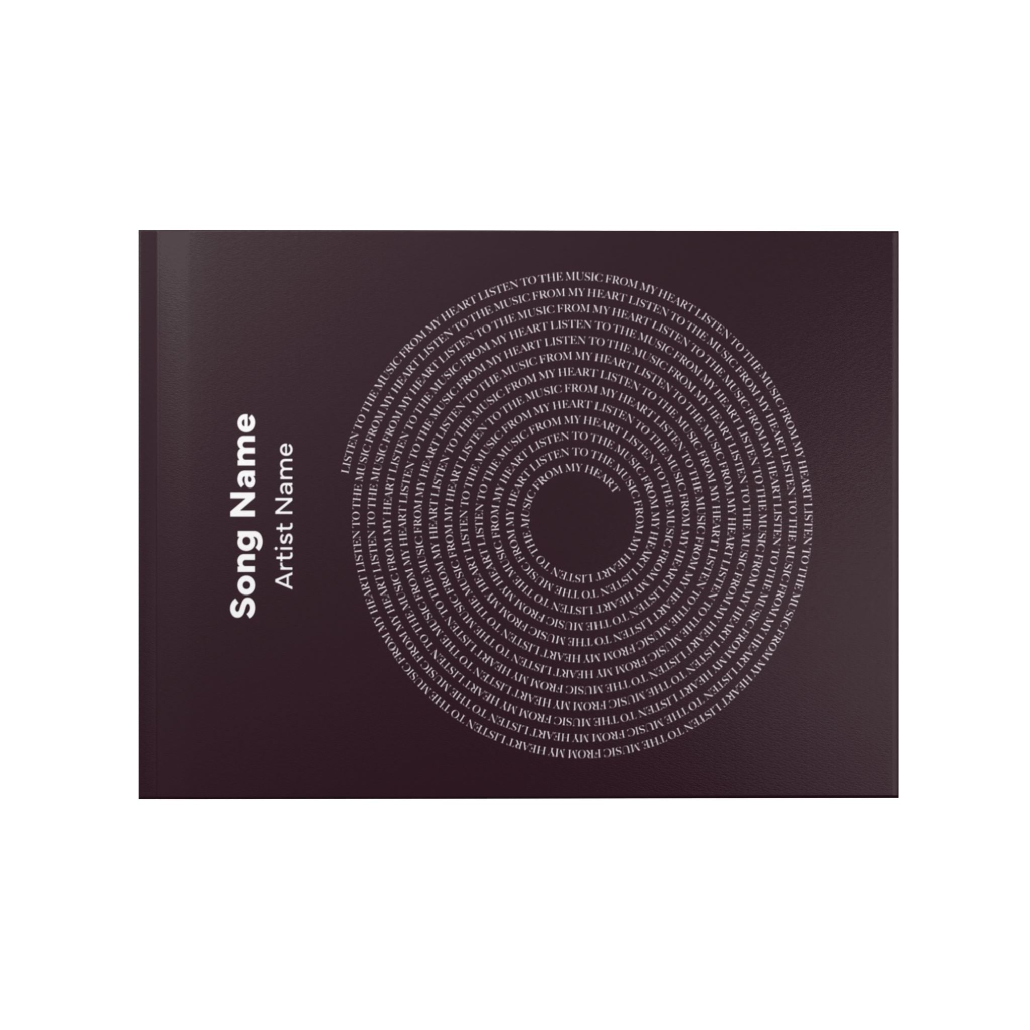 Custom Lyrics Photo Album