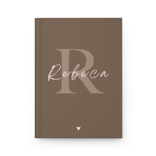 A5 Custom Text Notebook Beige