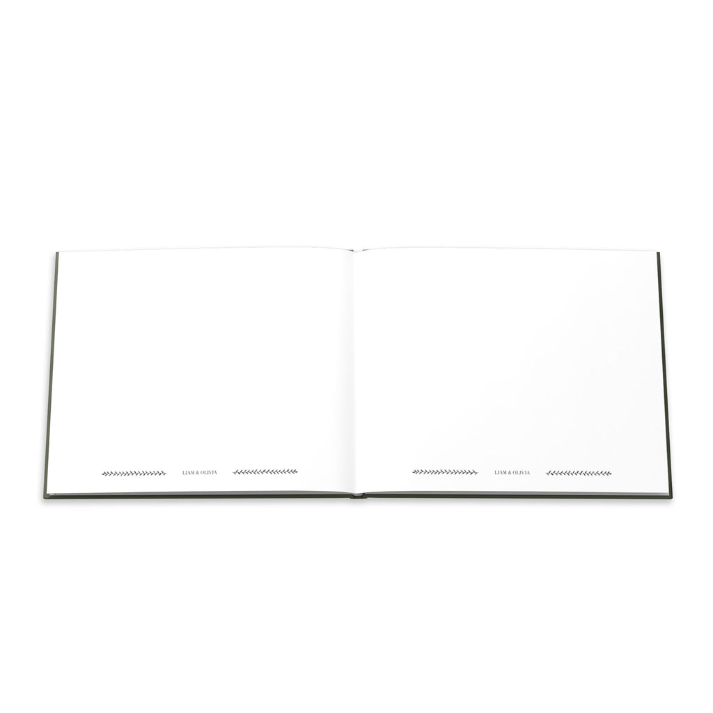 Green Minimalist Guest Book