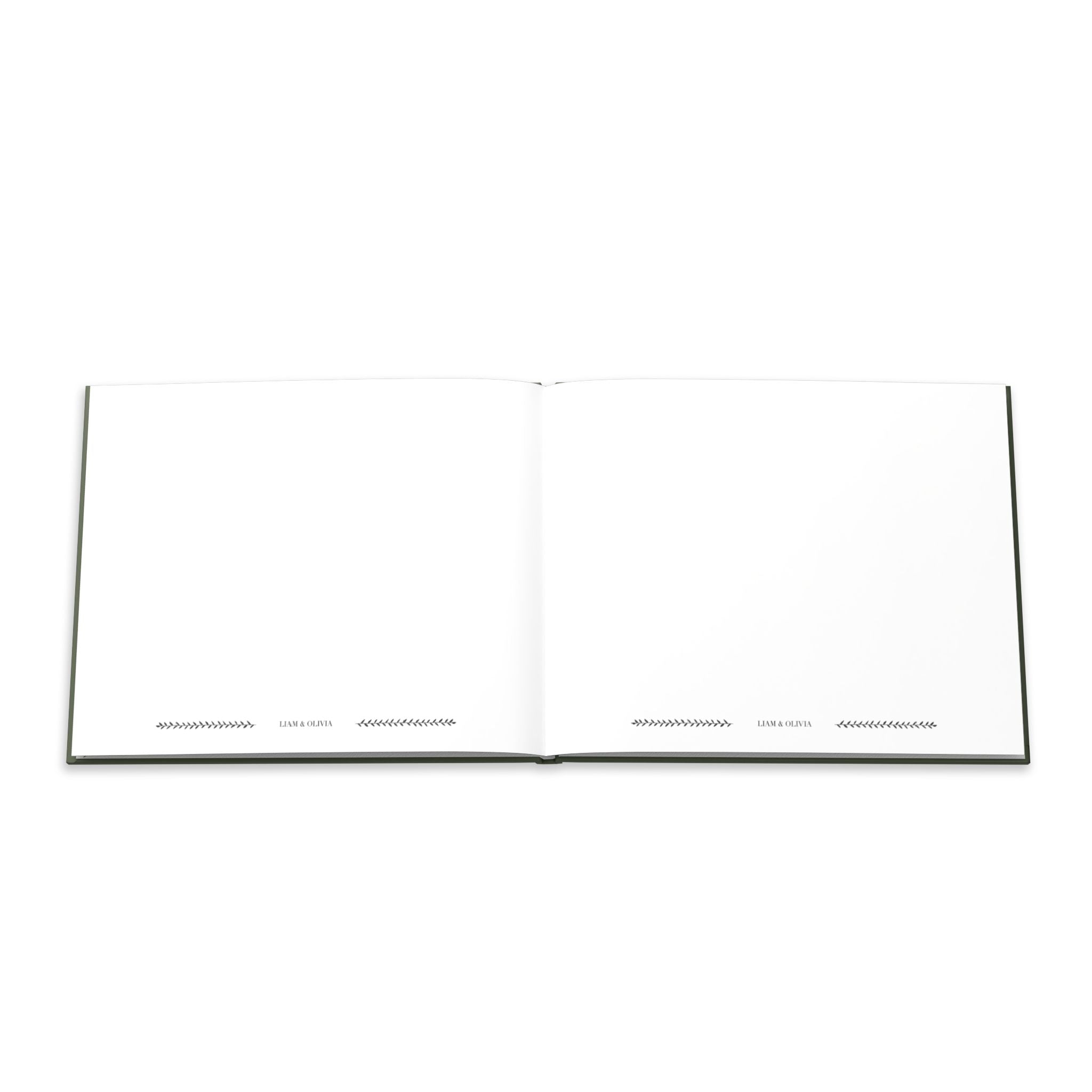 Green Minimalist Guest Book