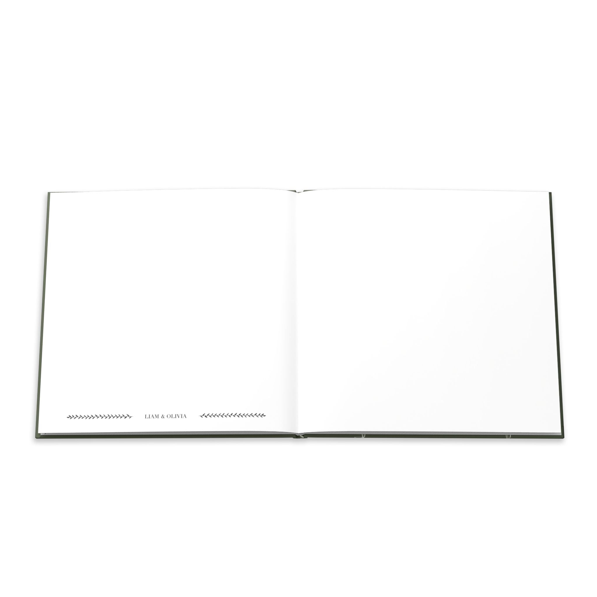 Green Minimalist Guest Book