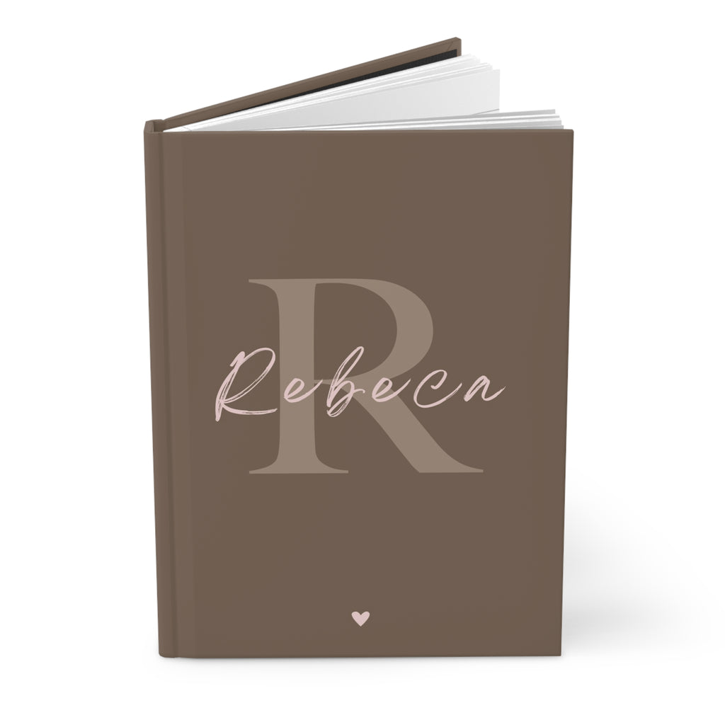 A5 Custom Text Notebook Beige