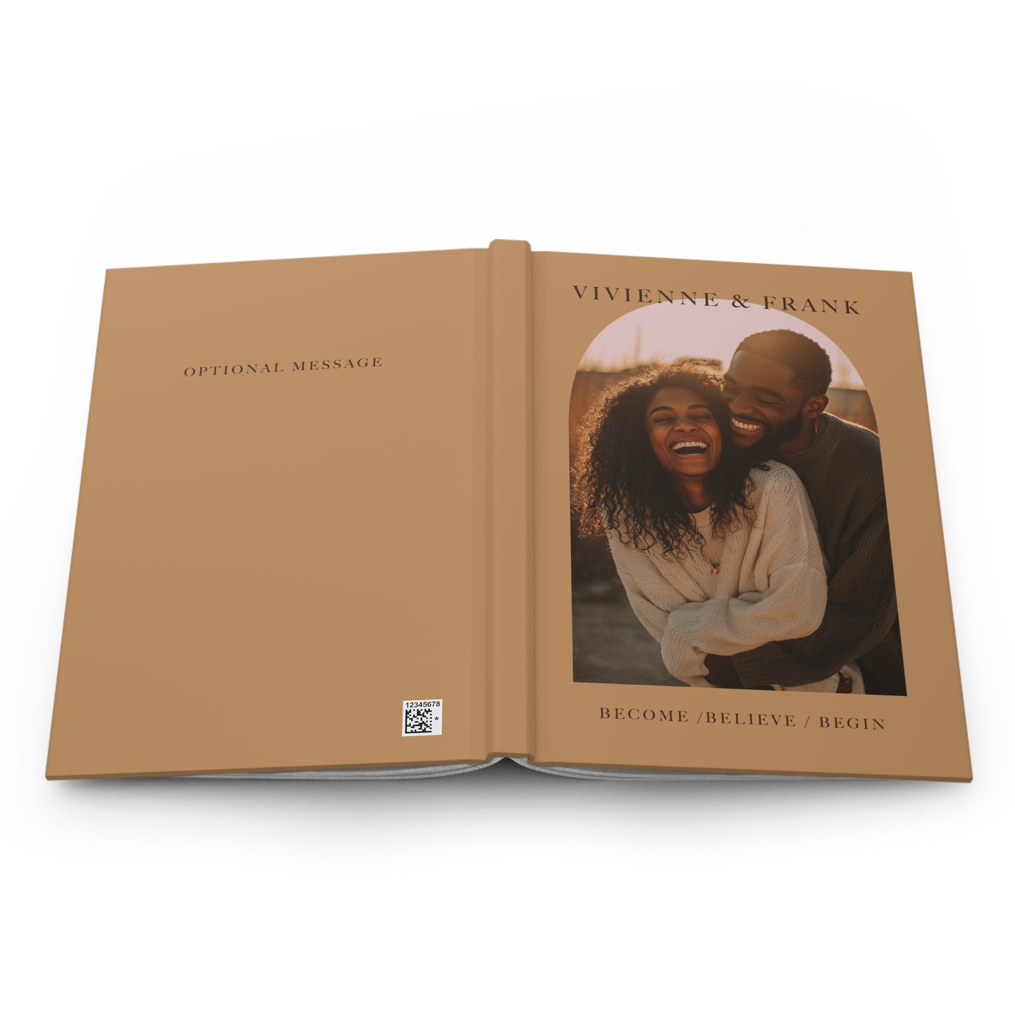 Beige Custom Photo Journal