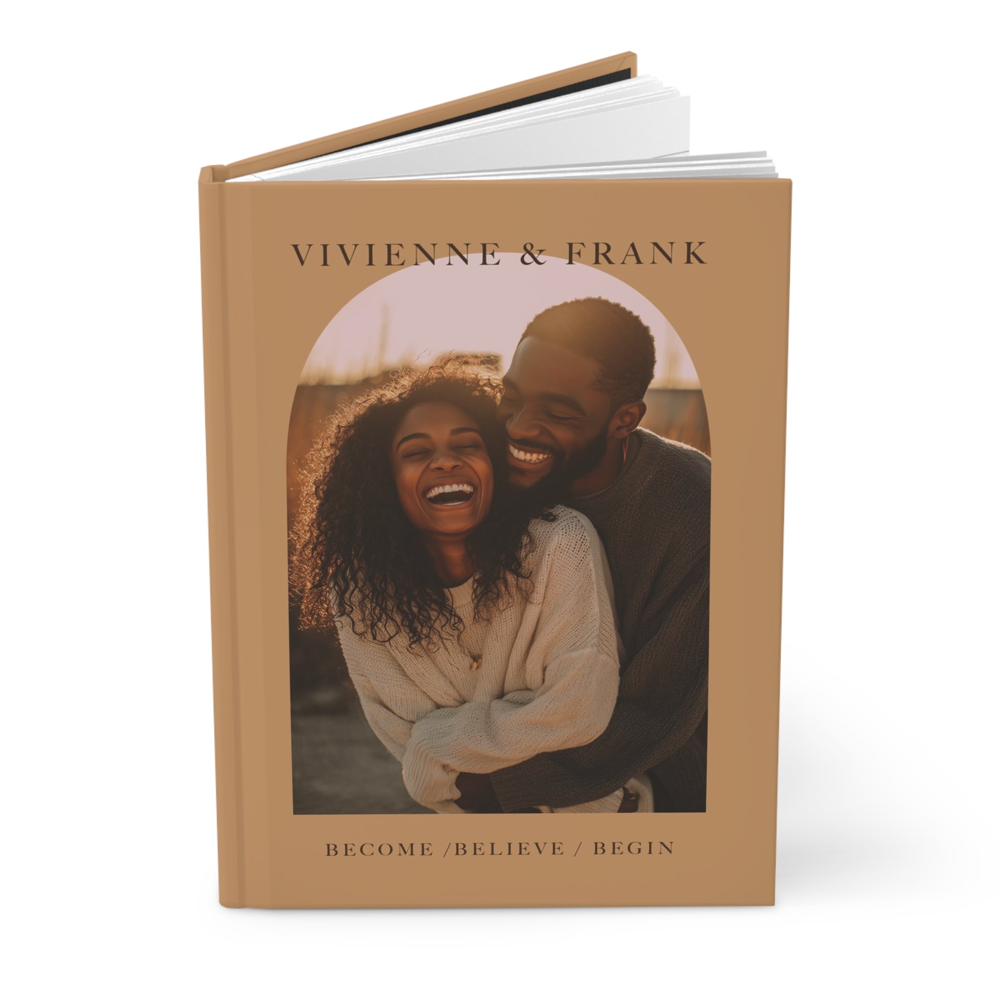 Beige Custom Photo Journal