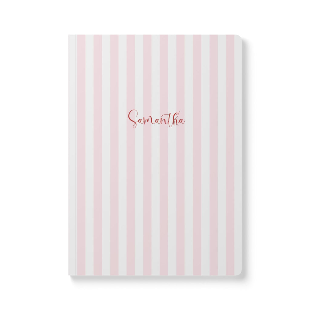 Striped Name Journal