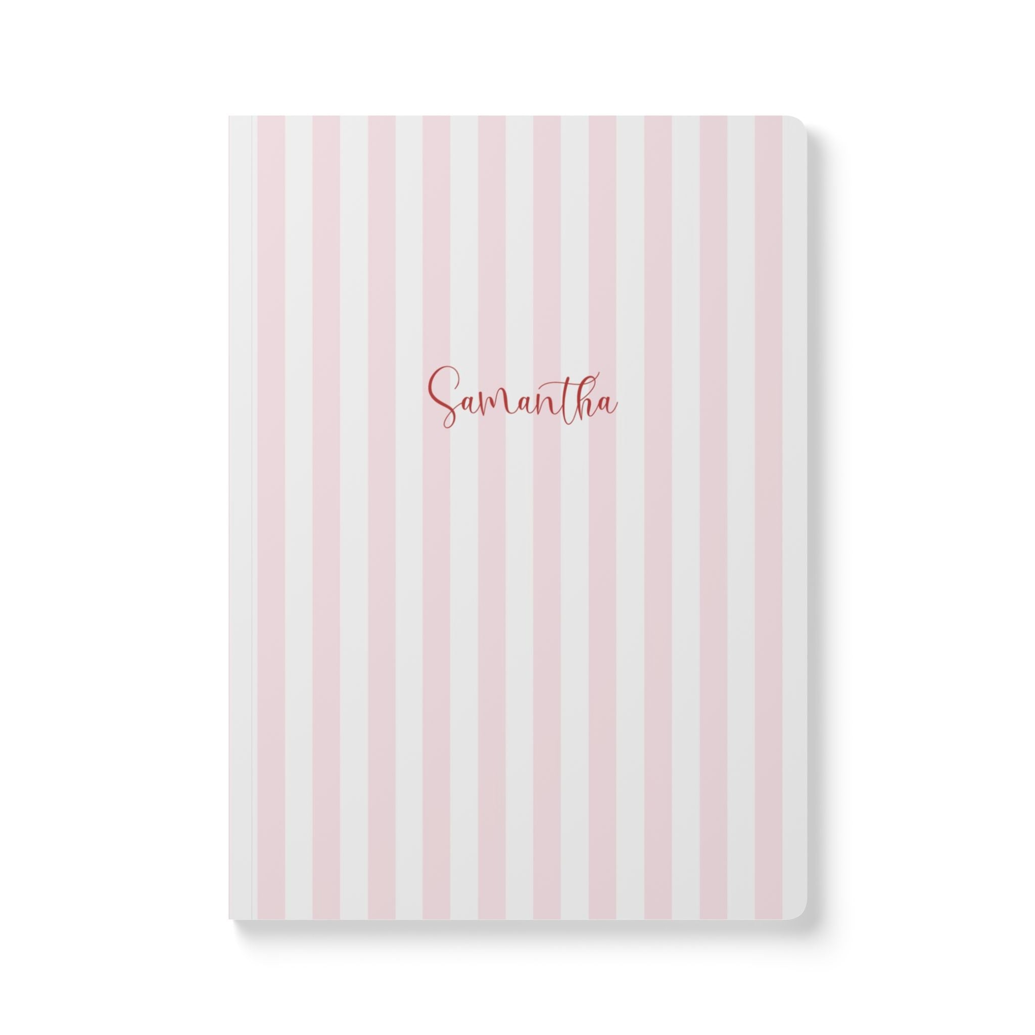 Striped Name Journal