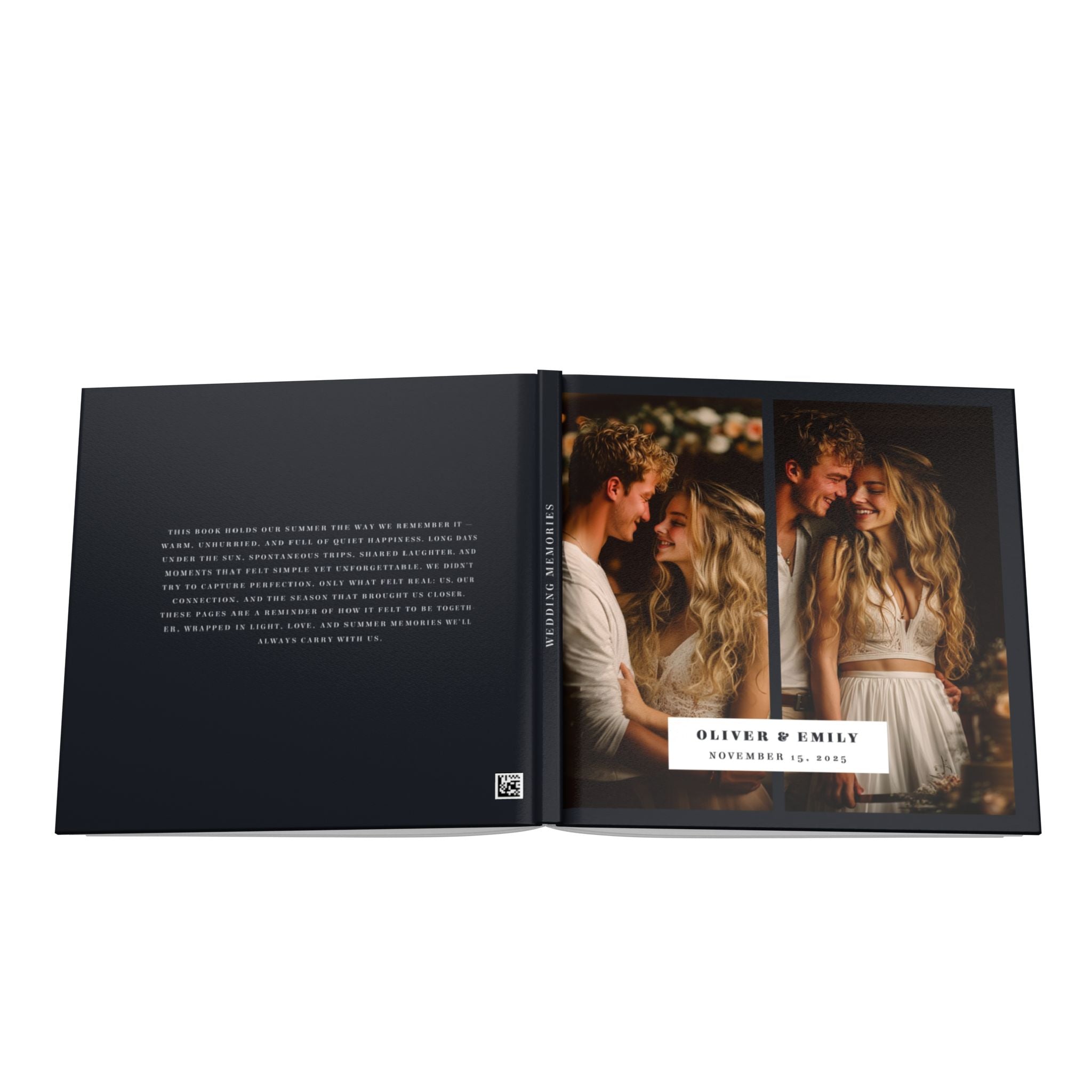 Graphite Wedding Photo Album