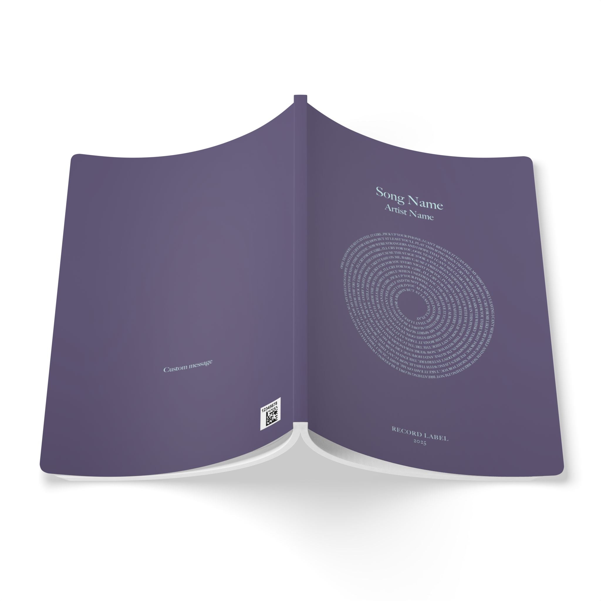 Custom Vinyl Lyrics