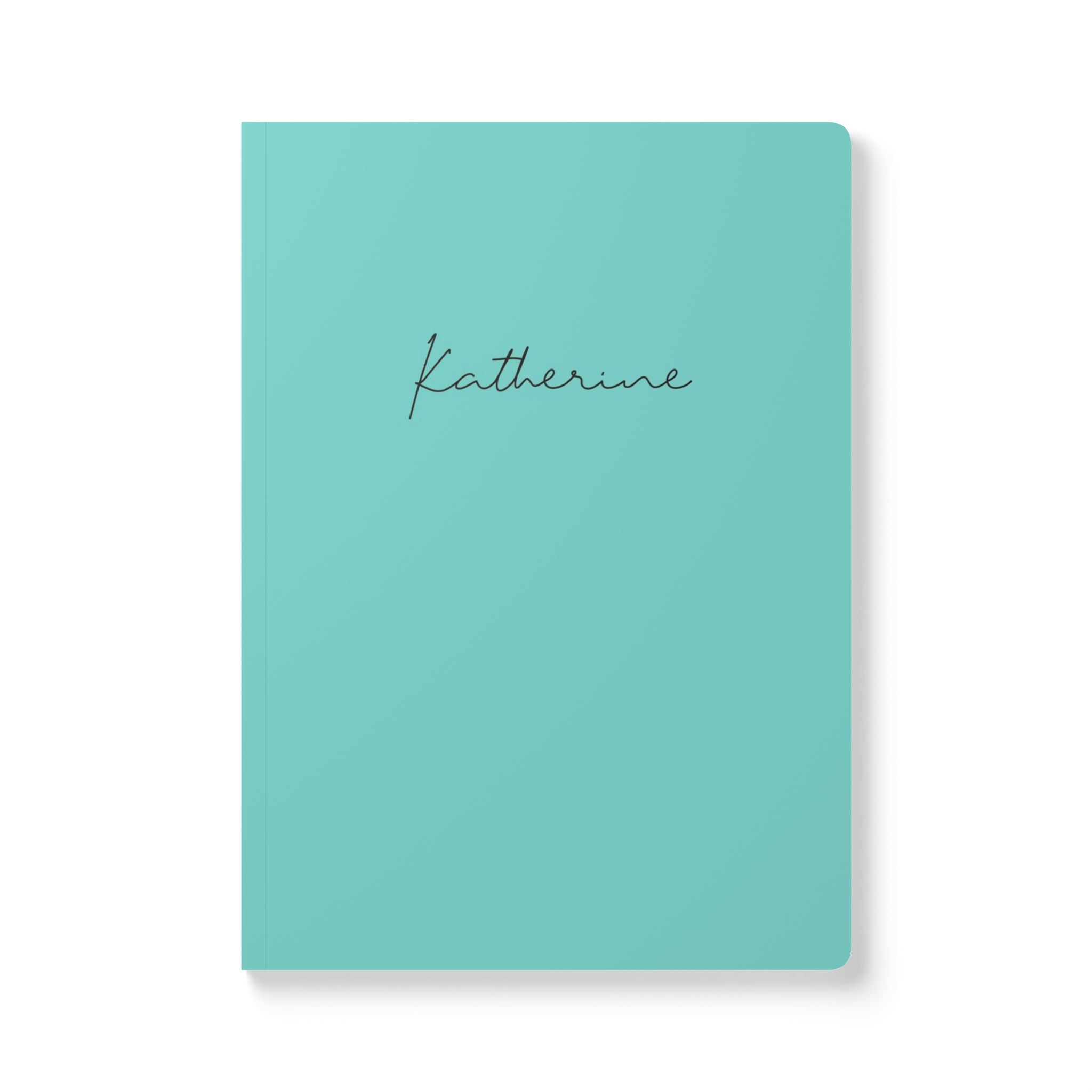 Minimal Blue Softcover Journal