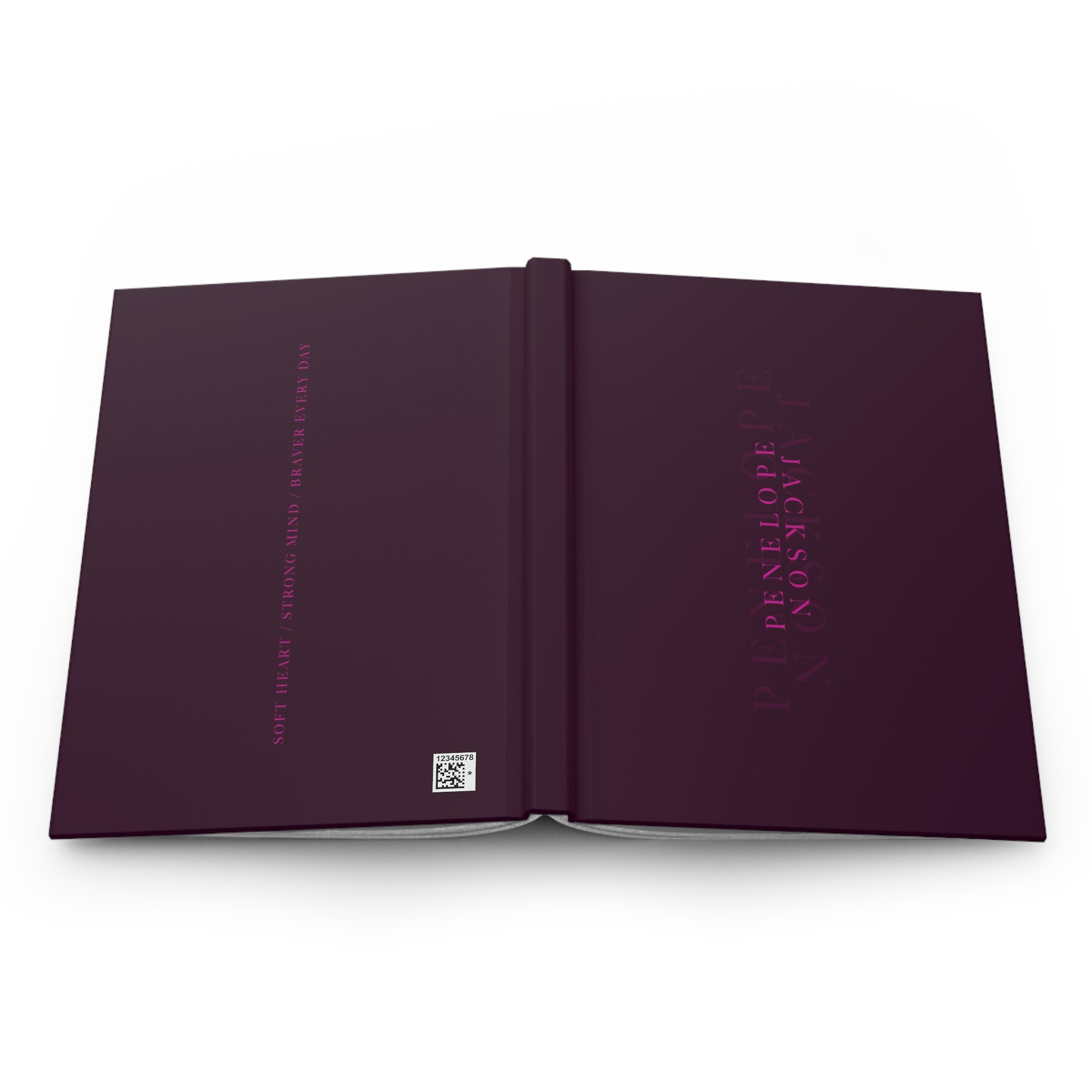 Purple Custom Text Notebook
