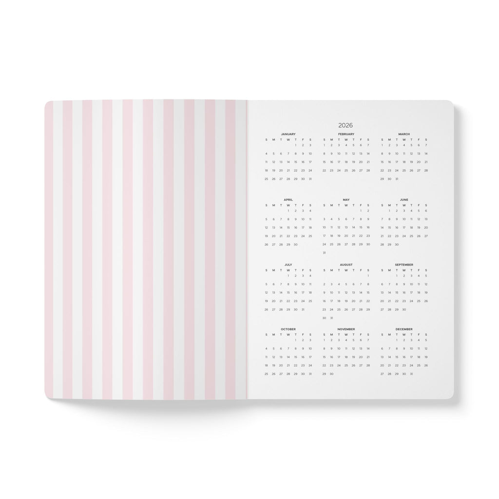 Striped Name Journal