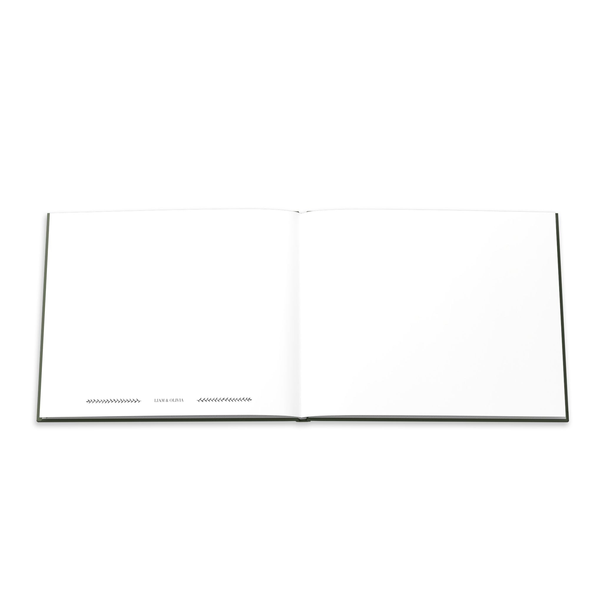 Green Minimalist Guest Book