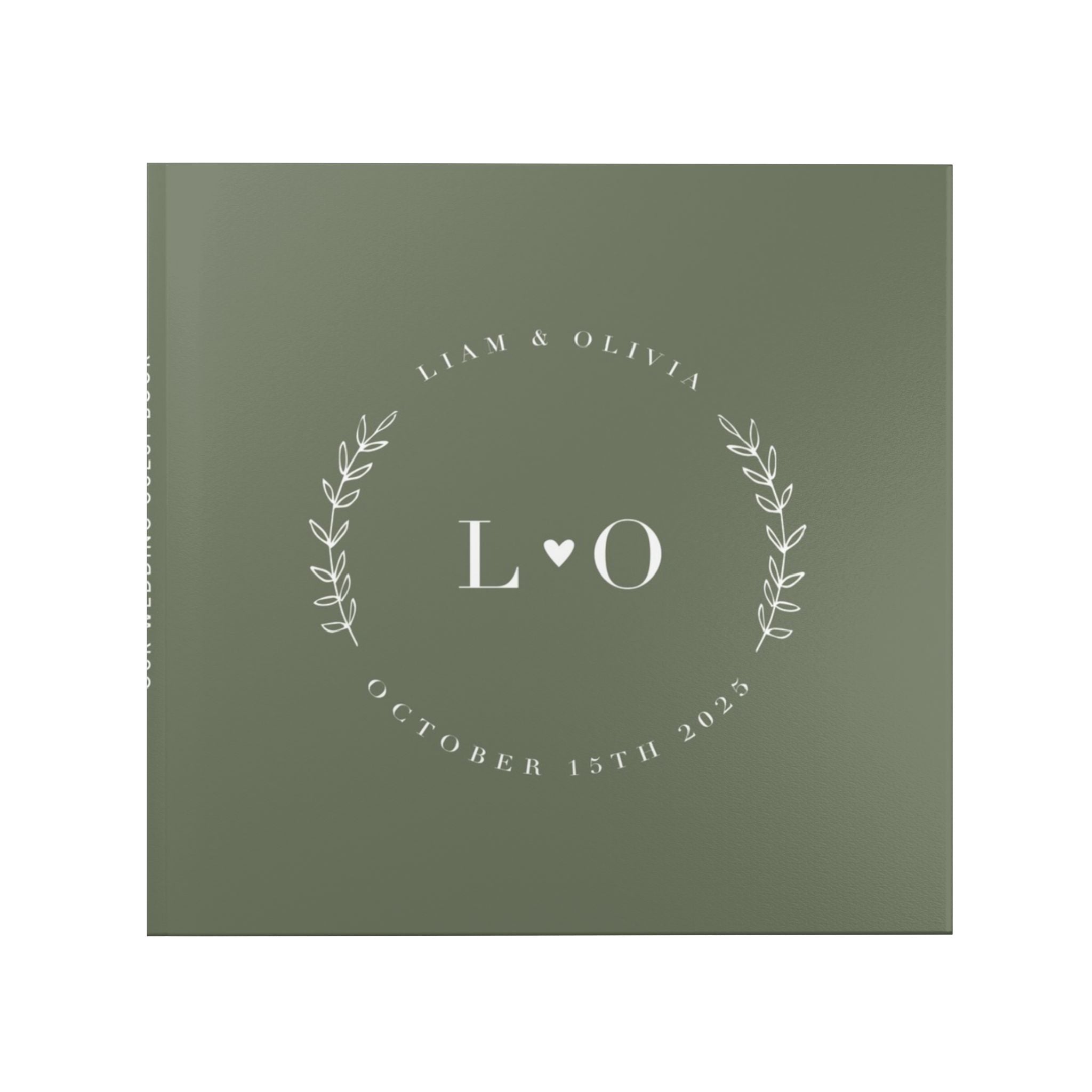 Green Minimalist Guest Book