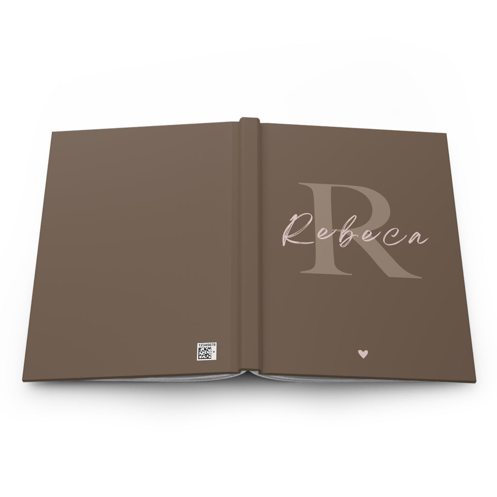 A5 Custom Text Notebook Beige