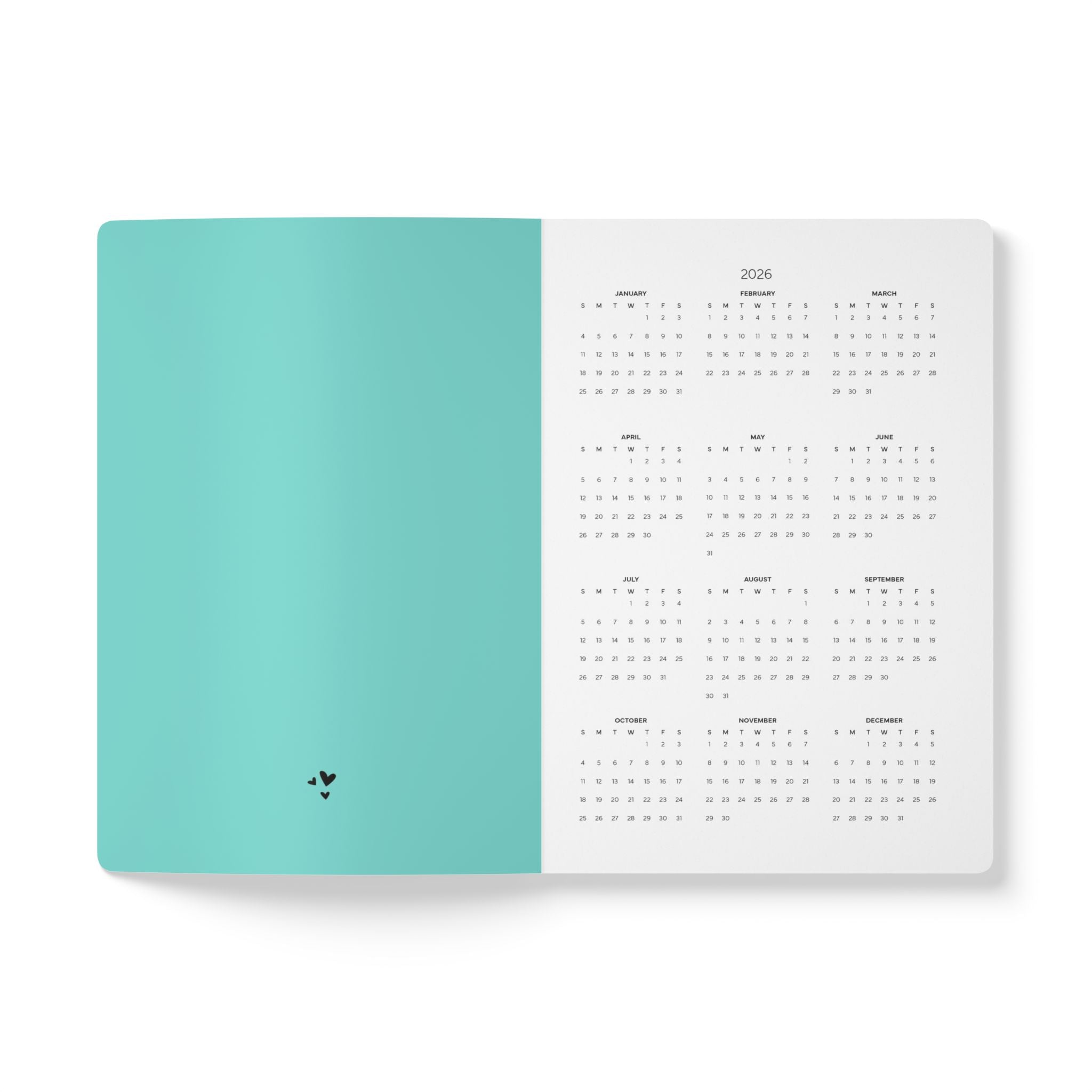 Minimal Blue Softcover Journal