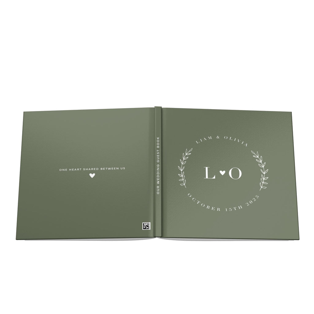 Green Minimalist Guest Book