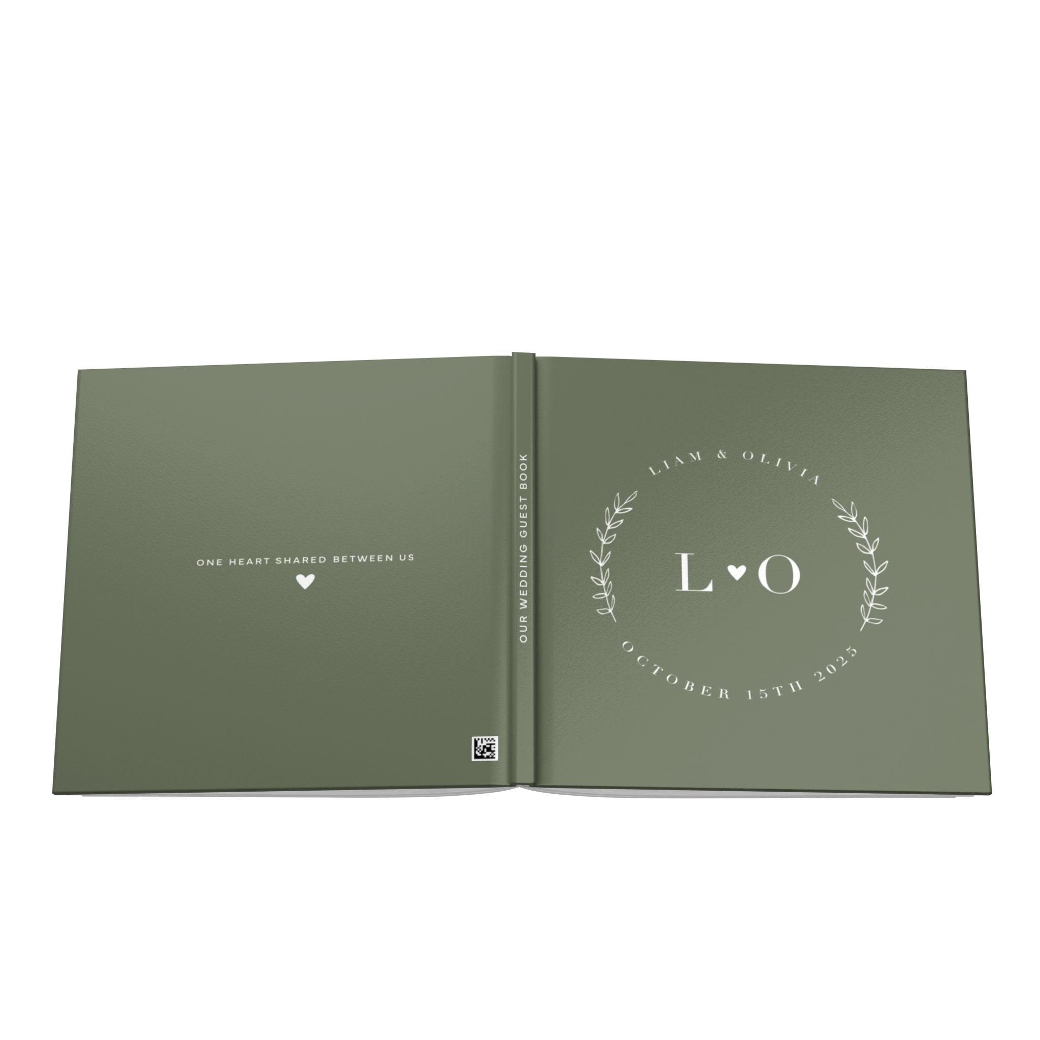 Green Minimalist Guest Book