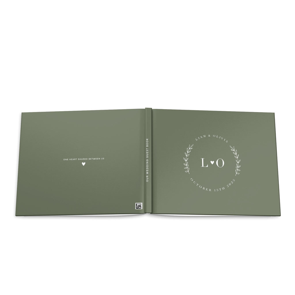Green Minimalist Guest Book
