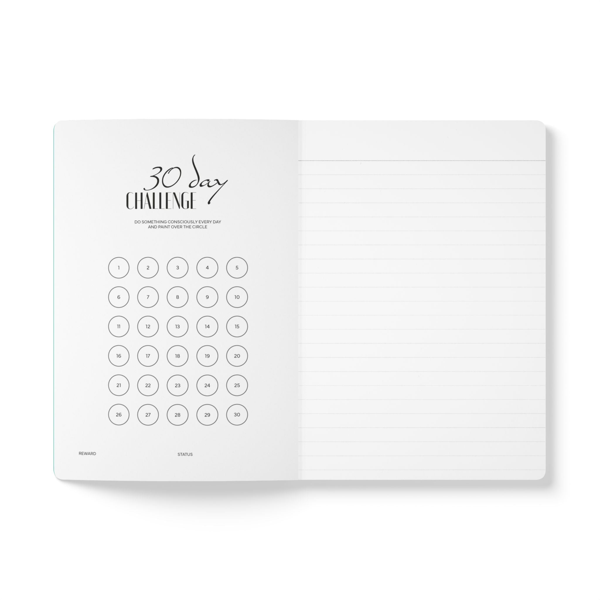 Minimal Blue Softcover Journal
