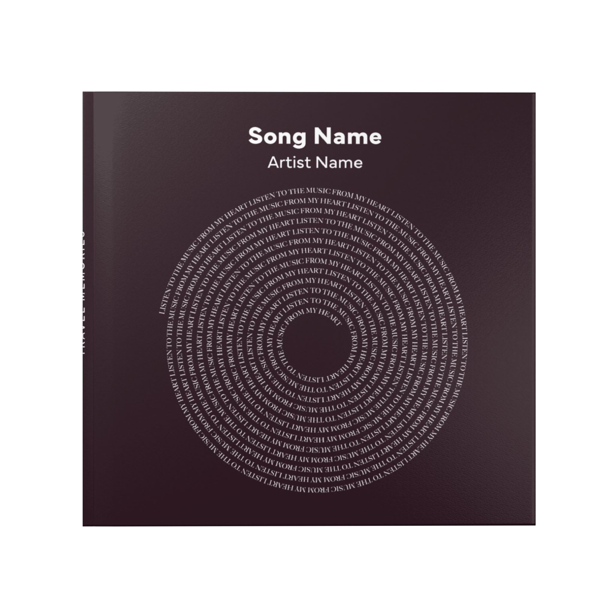 Custom Lyrics Photo Album