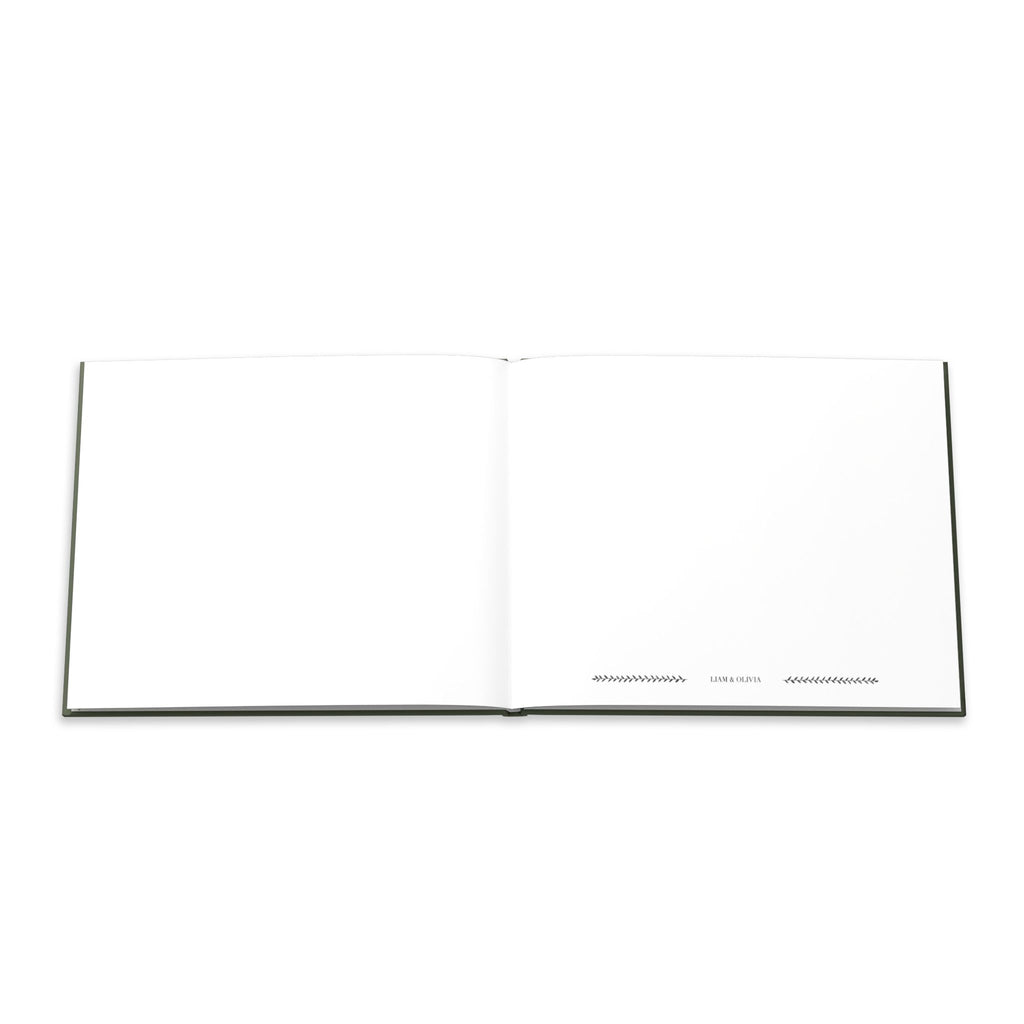 Green Minimalist Guest Book