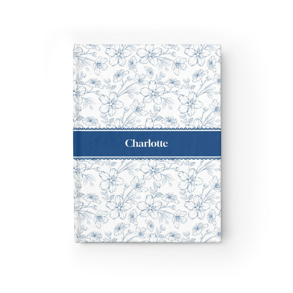 Blue Toile Personalized Journal