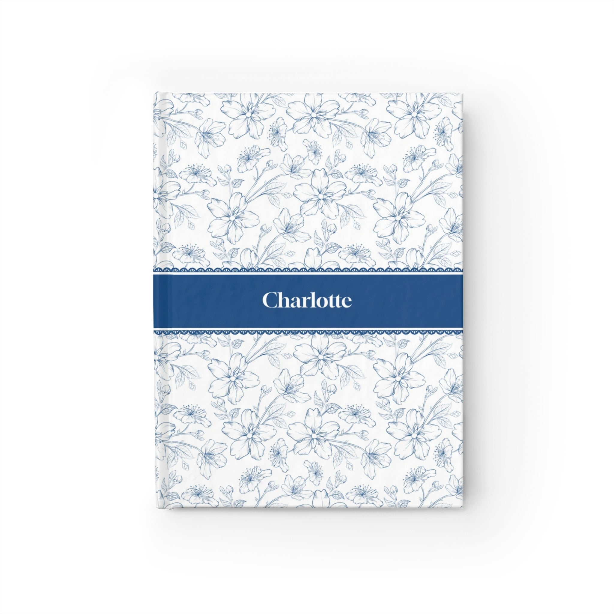 Blue Toile Personalized Journal