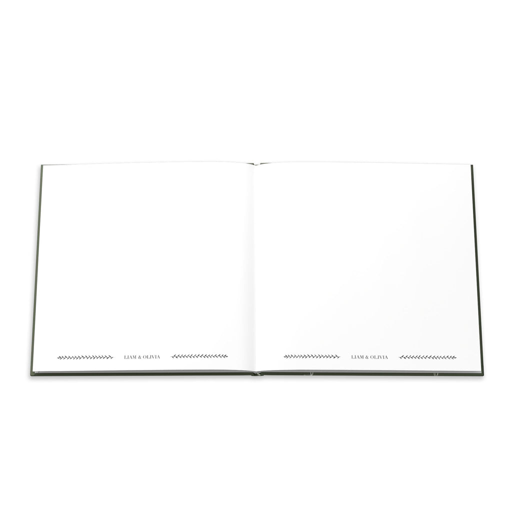 Green Minimalist Guest Book