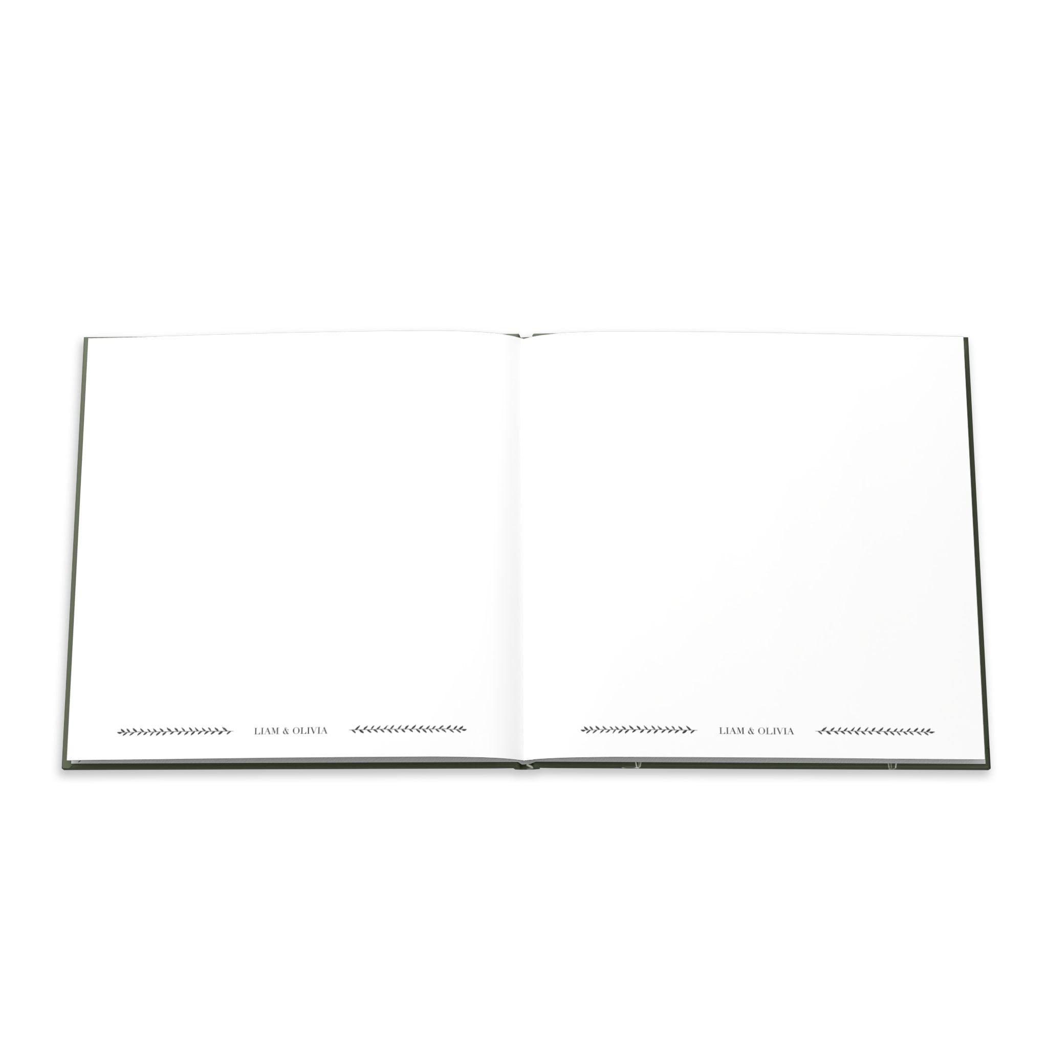 Green Minimalist Guest Book