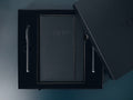 Black A5 Journal Gift Set with Gold & Silver Pen