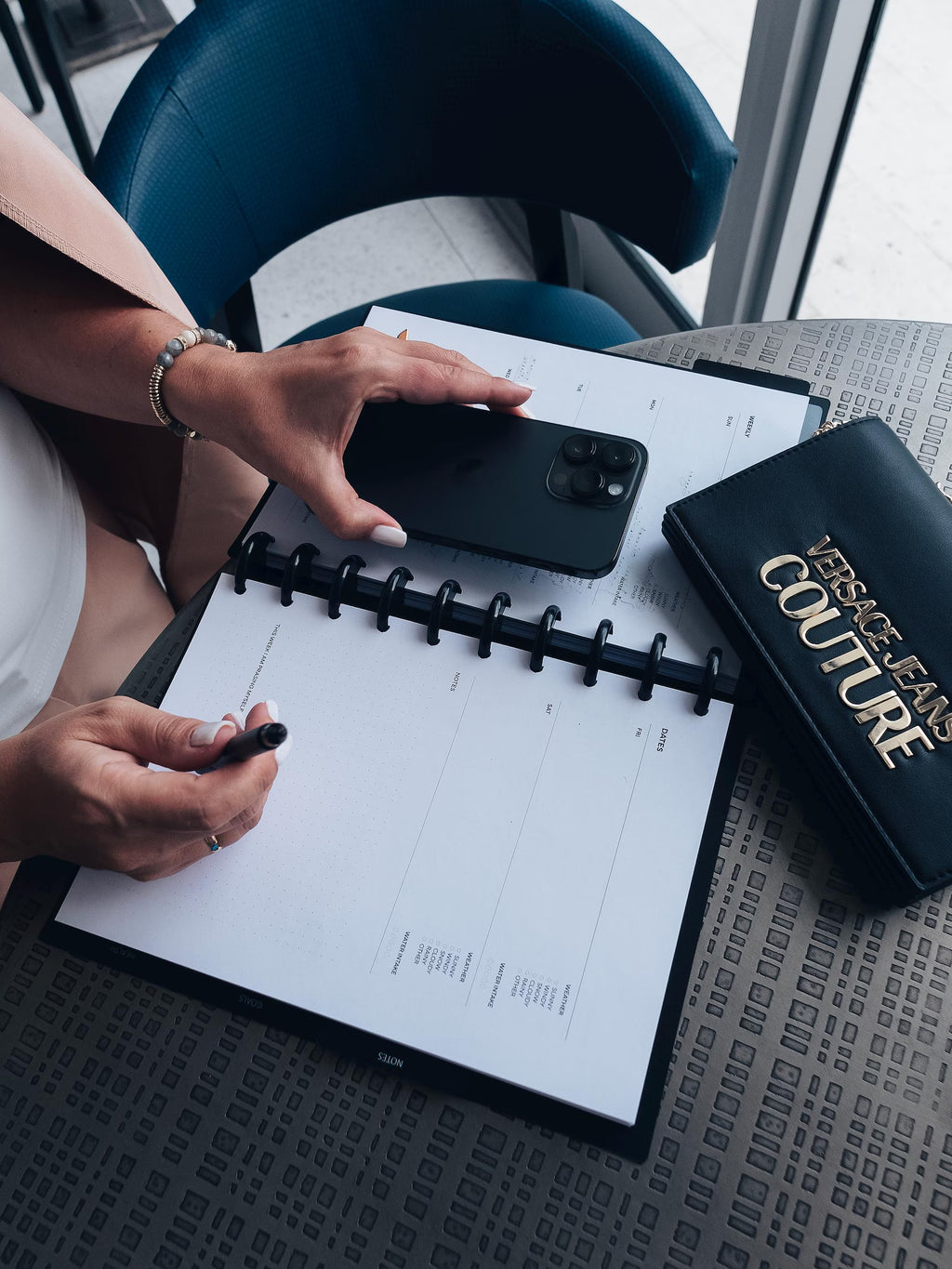 Personalized Disc Bound Planner with Gift Box: Weekly & Daily Goals