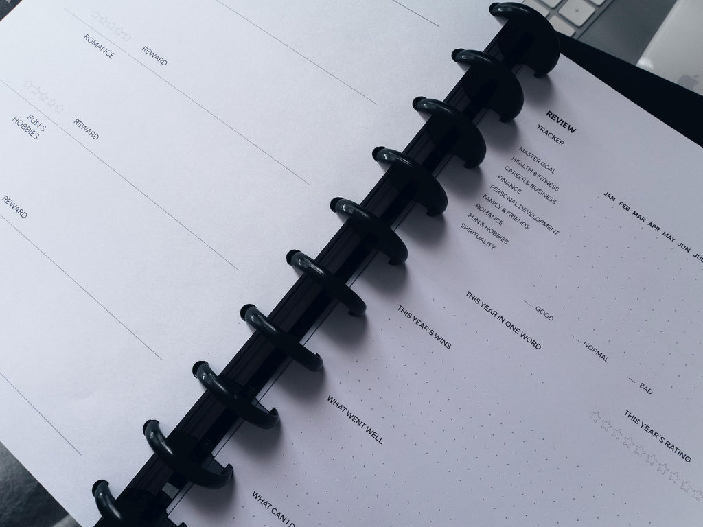 Personalized Disc Bound Planner with Gift Box: Weekly & Daily Goals