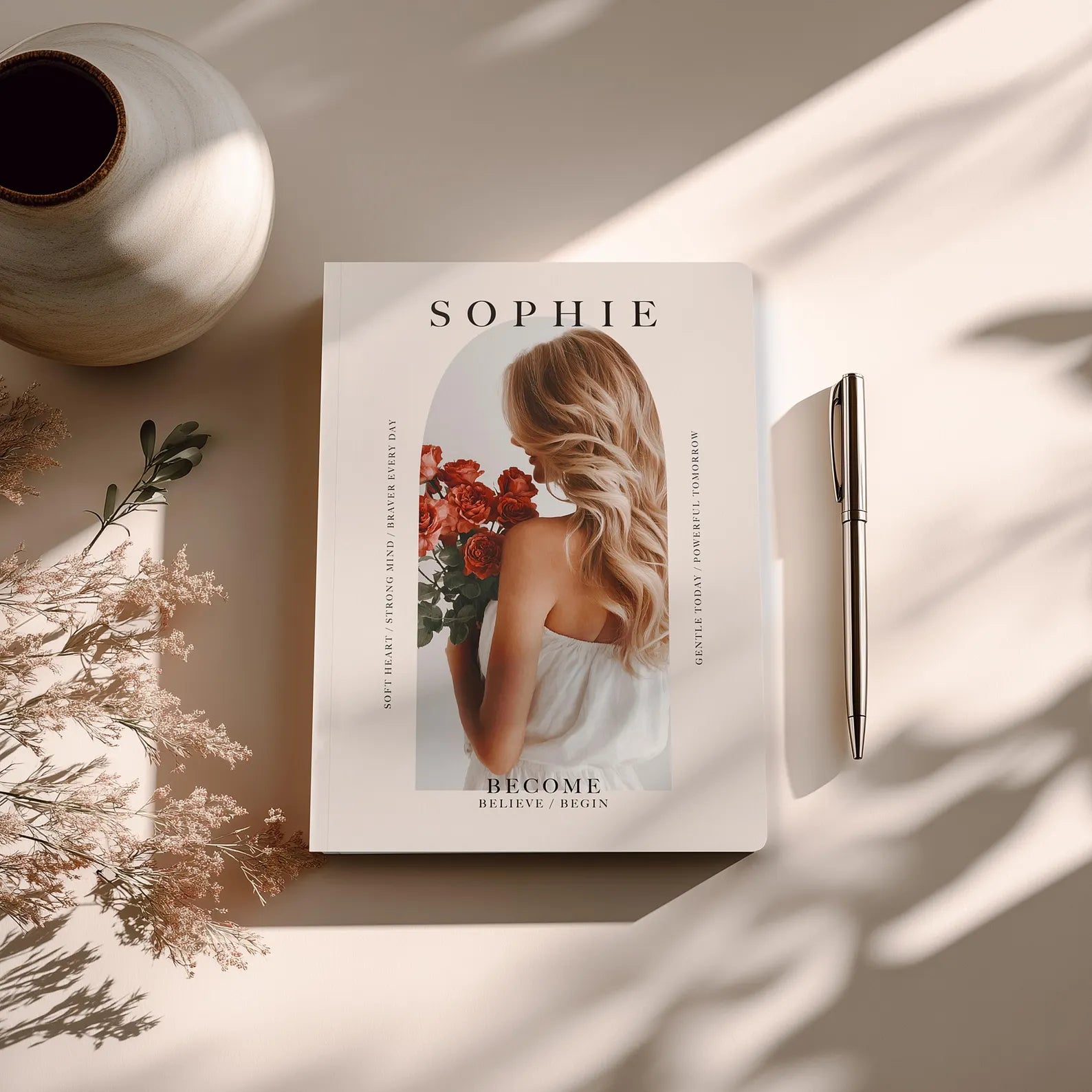 Peach Photo Journal Planner