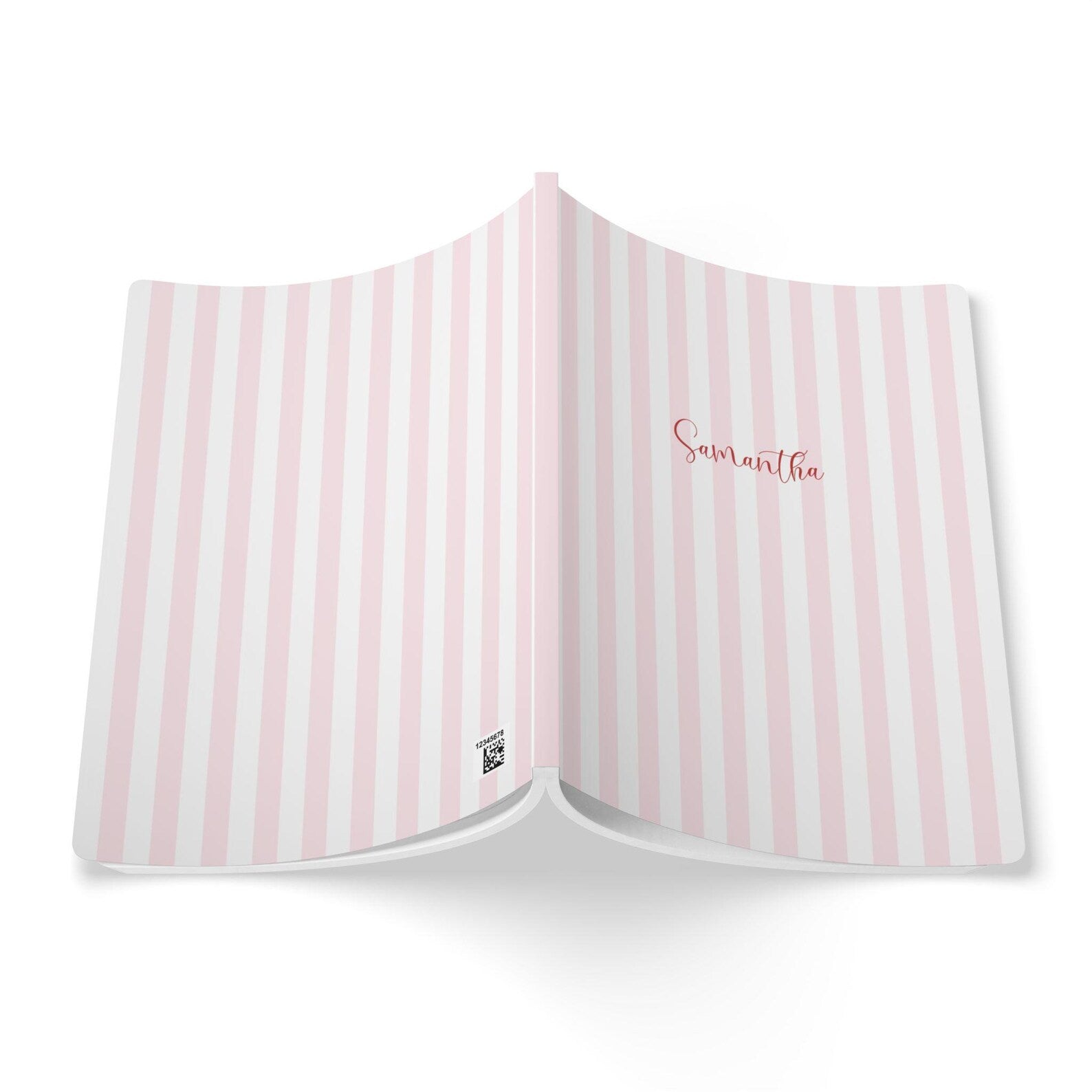 Striped Name Journal