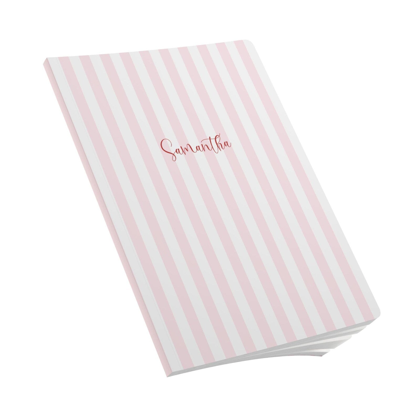 Striped Name Journal