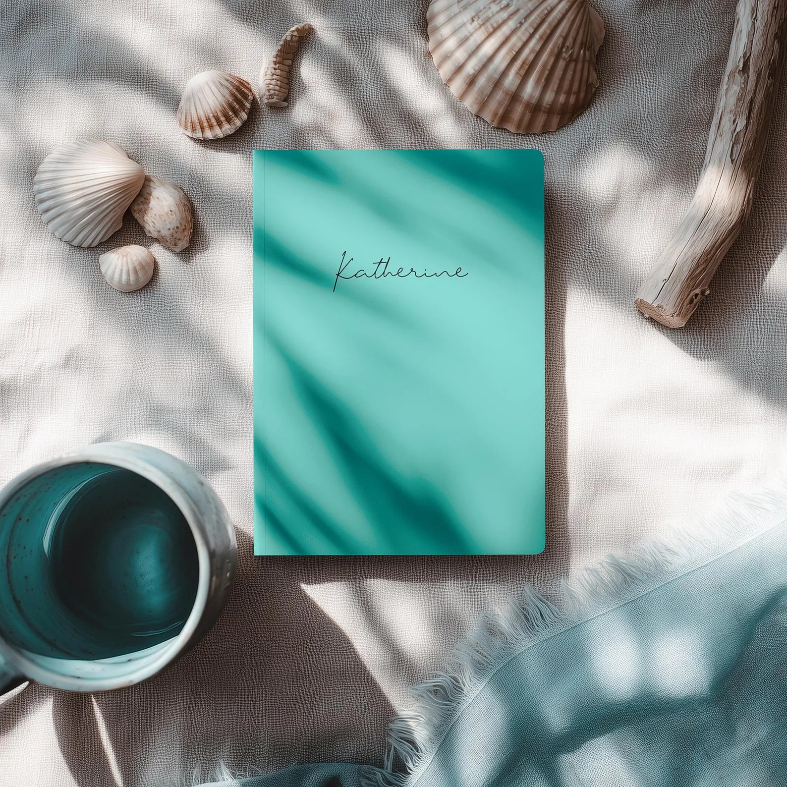 Minimal Blue Softcover Journal