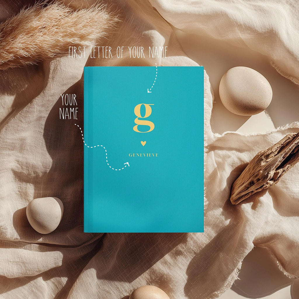 Custom Name Notebook Light Blue