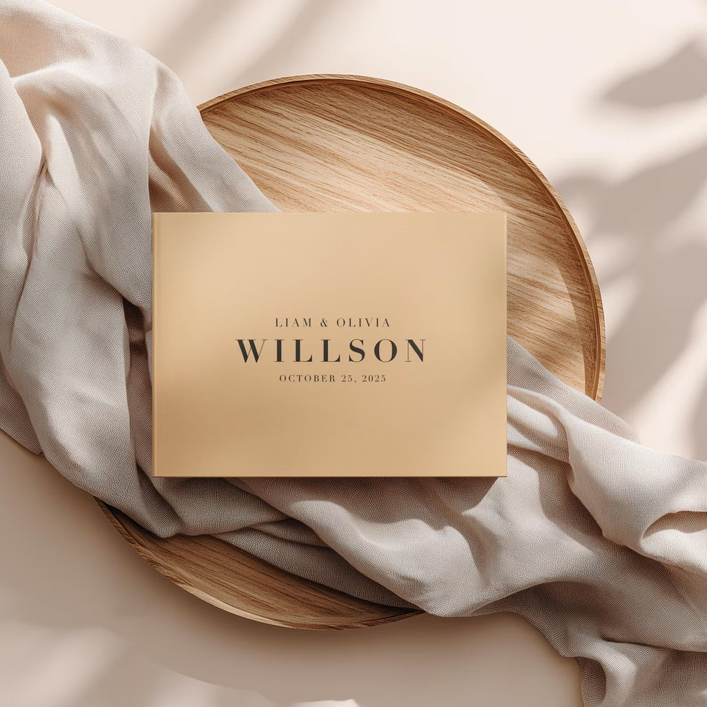 Minimal Wedding Guest Book