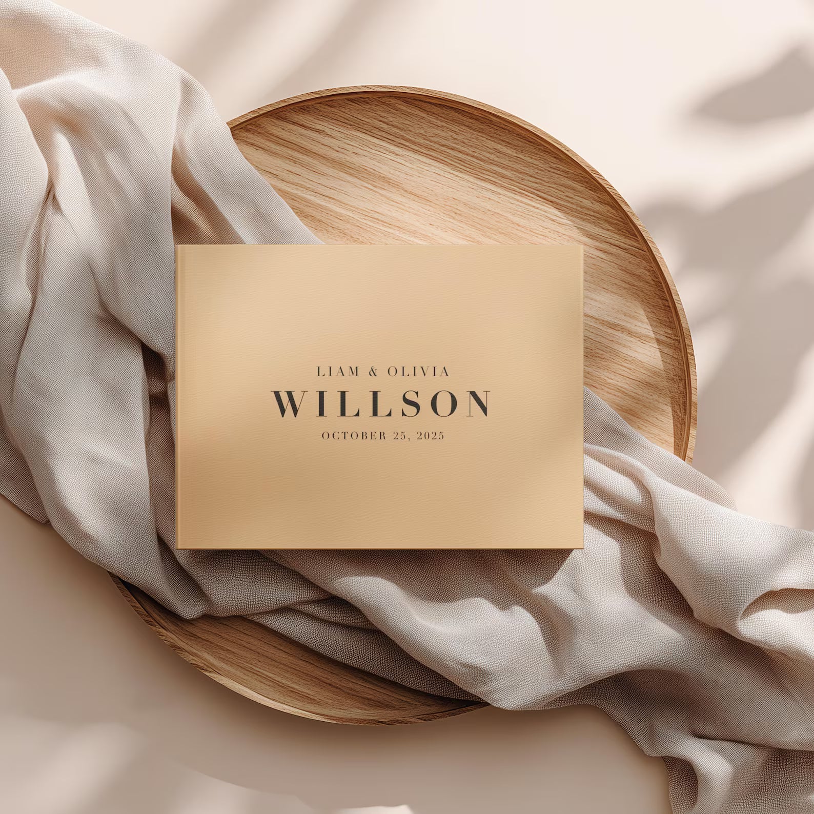 Minimal Wedding Guest Book