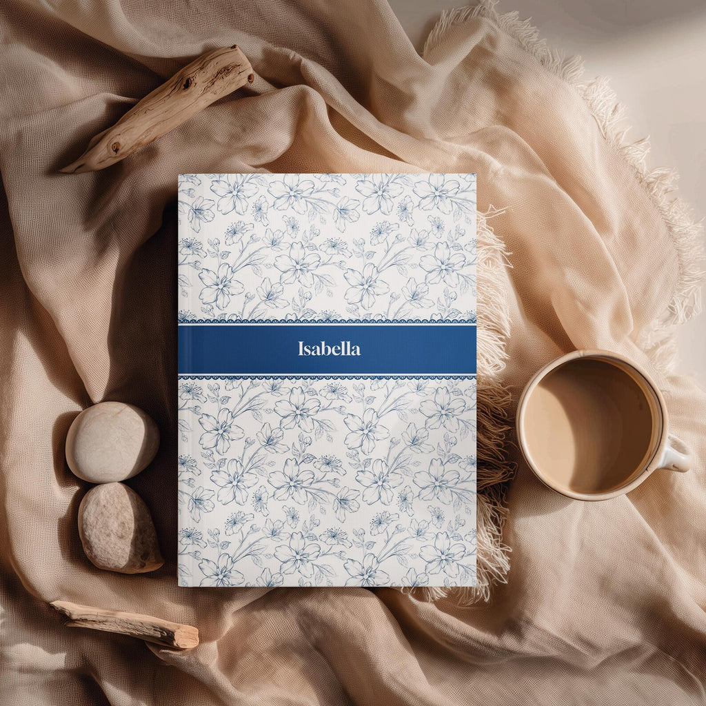 Blue Toile with Custom Name