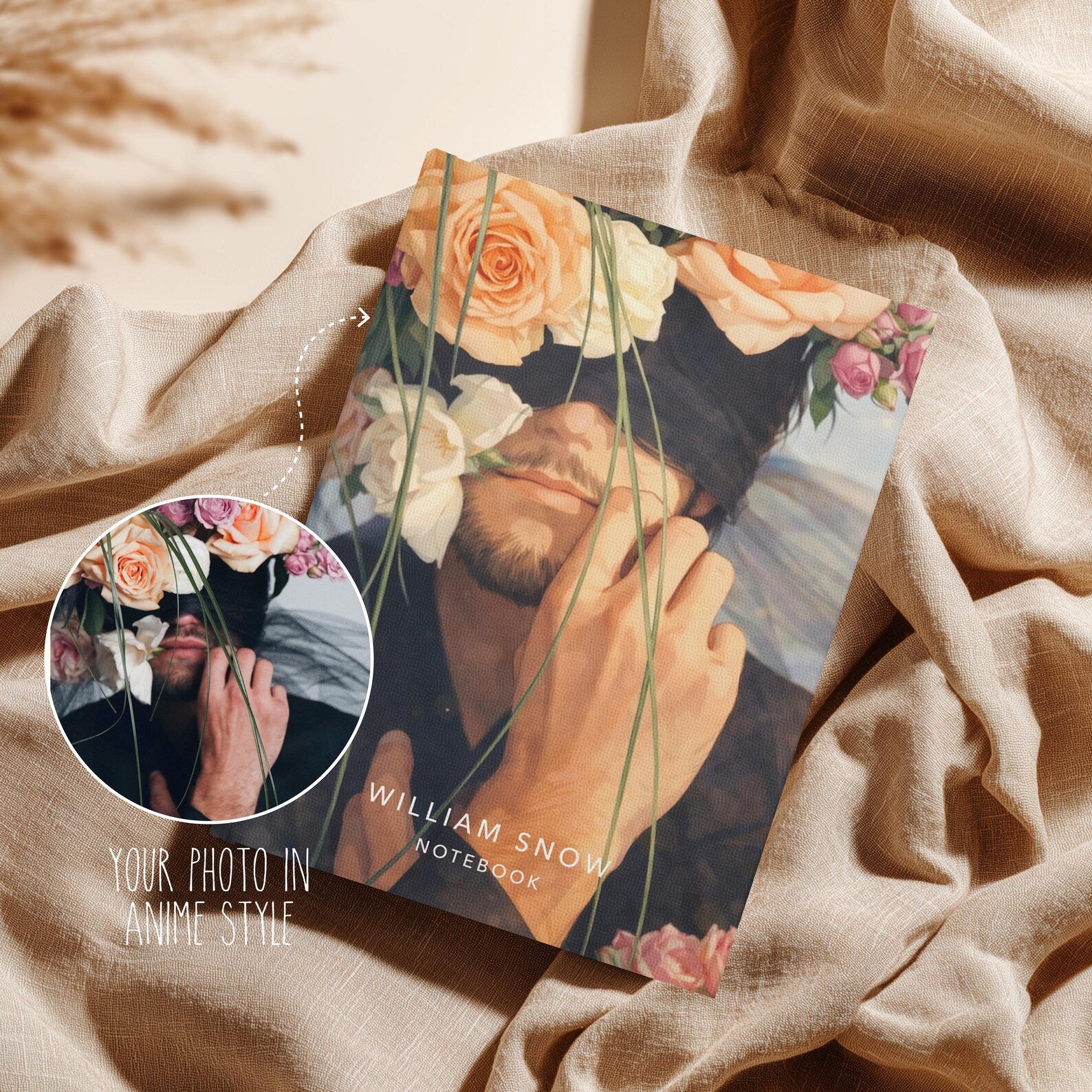 A5 Anime Portrait Custom Notebook